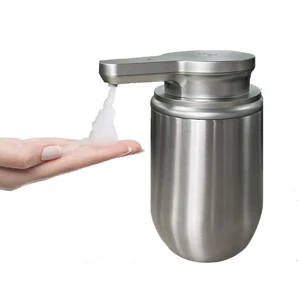 Luxury Automatic Induction Soap Dispenser European Design Stainless Steel Desktop Accessory for Household Use