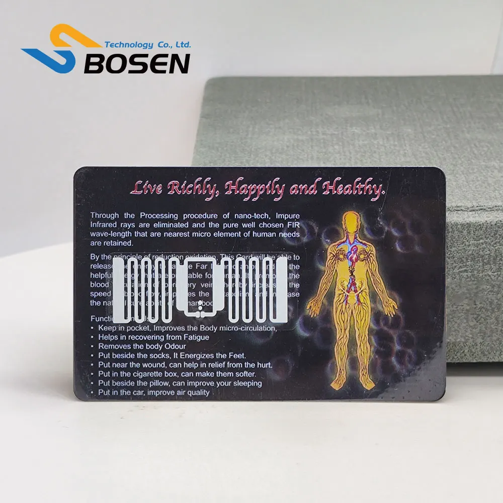 Terahertz Technology Anti Radiation Bio Around 10000cc Negative Ion Energy Saving Card