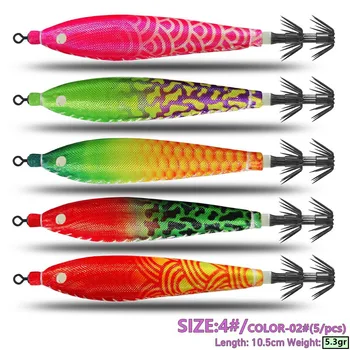 CHEERY Fishing Tackle 2026 New Stainless Steel Squid Cloth Roll No 4 Fully Luminous Double-Layer Umbrella Hook Rocket Squid – Hooks – view 5