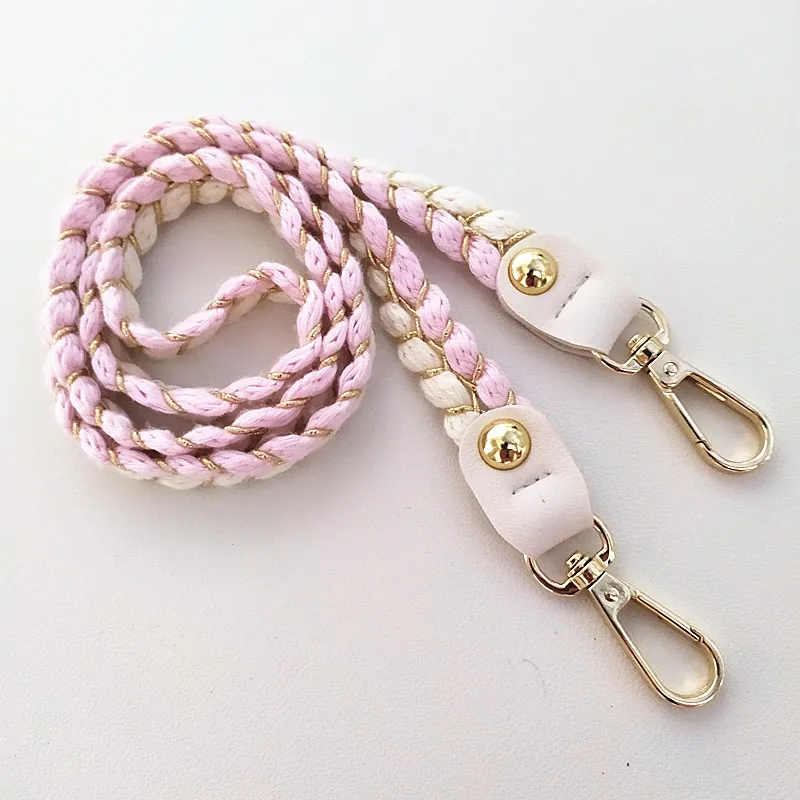 Wholesale ZONESIN 80/100/120cm Fashion White Leather End Braided Purse Strap  Wholesale From m.