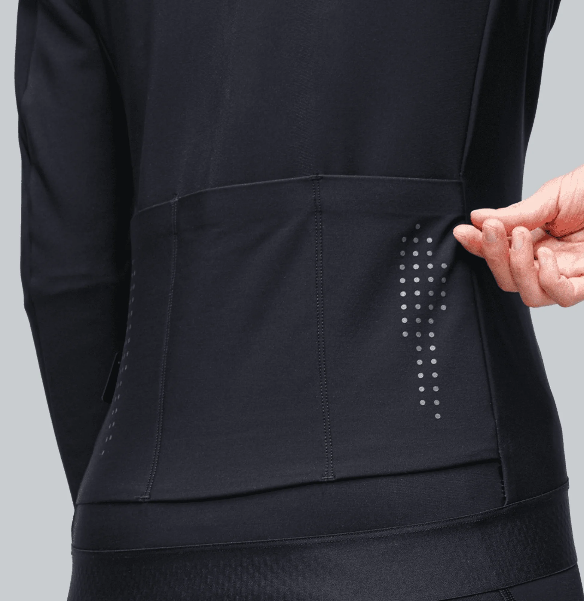 Winter Double Layer Cycling Jacket Winter Women Fleece Thermal Oem Custom Long Sleeve Cycling