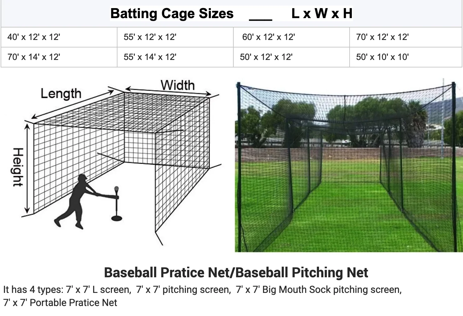 Nets Cage Aquaculture Cage Baseball Batting Cage Net/hdpe Fence Netting