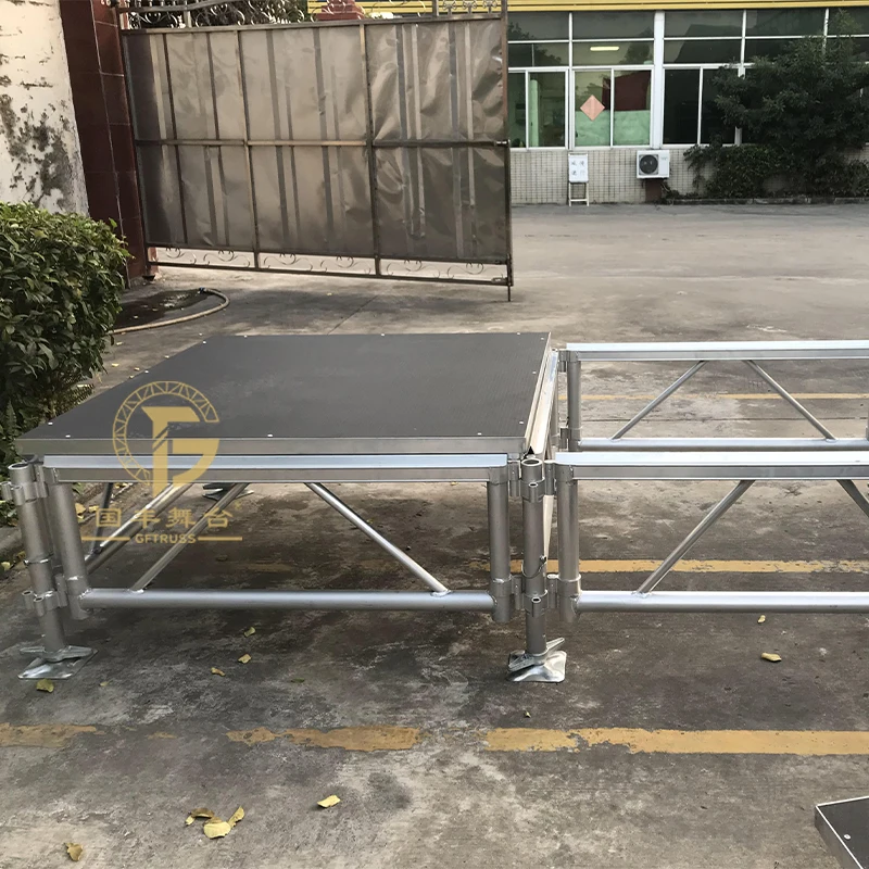 Concert Event 4*4ft 4*8ft Stage Equipment System Platform Plywood Portable Stage Platform for Shows Quickly Setup Stage