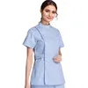 Blue Stand-Up Collar