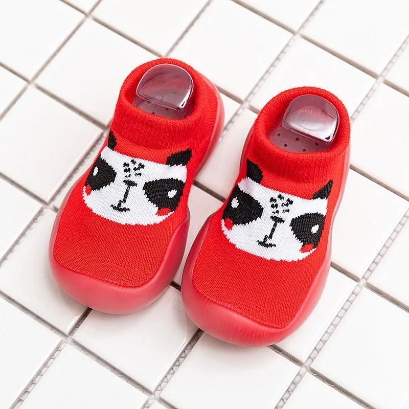 Baby Cartoon Indoor Non Slip Soft Bottom Spring Autumn Breathable Anti-slip Rubber Soles Casual Walker Toddler Floor Sock Shoes