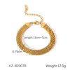 Pulsera de Cadena Ancha con Capas
