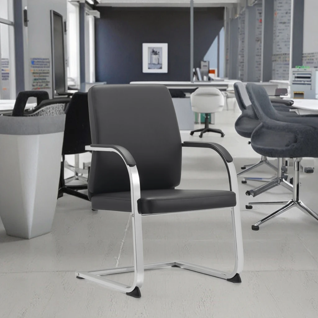 Heavy Duty Z-Back Frame Chair Cold Drawn Steel Construction Multiseam Upholstery Warehouse Seating 5