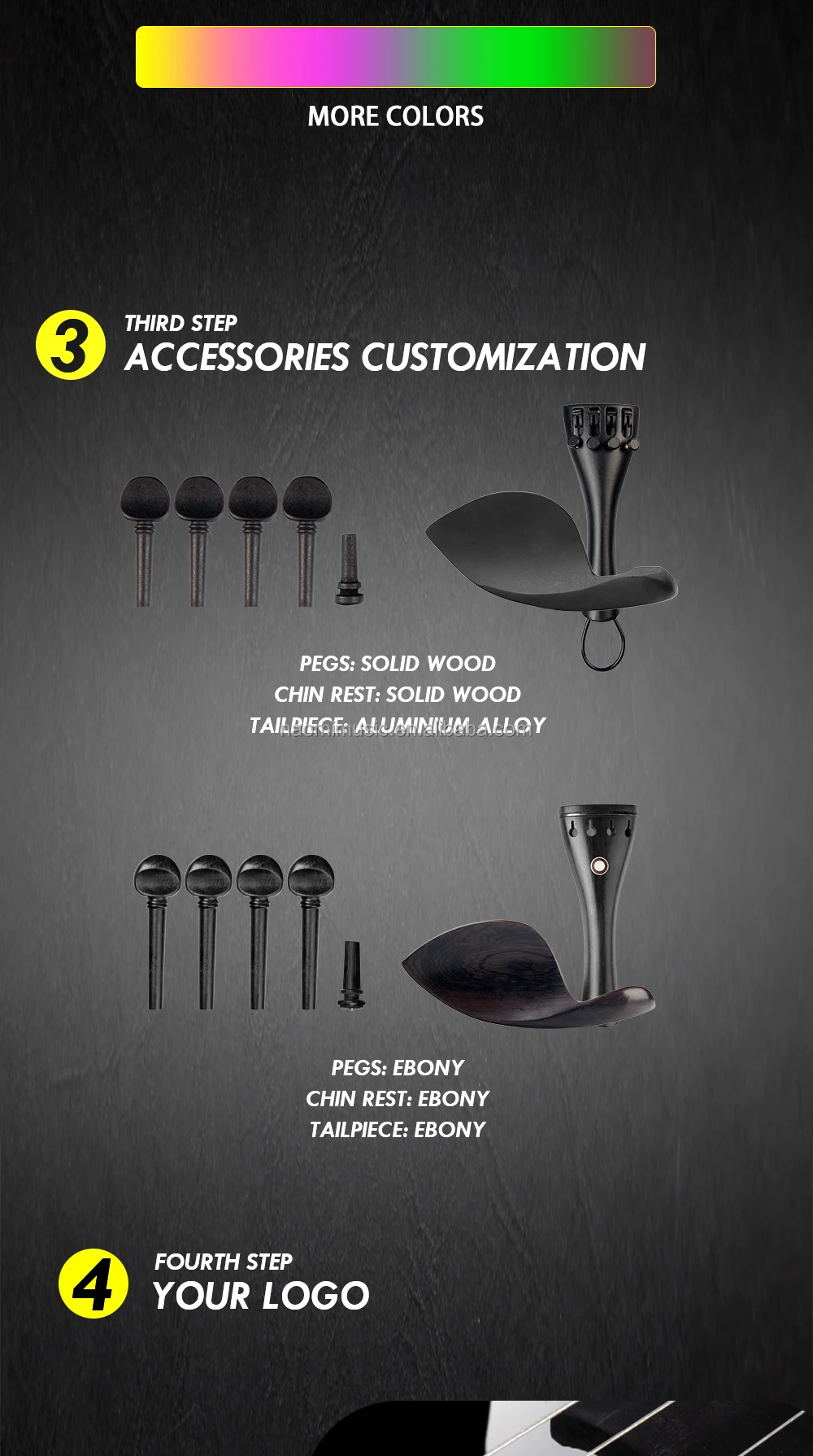 Electric 4/4 Full Size Solid Wood Cello Violoncello 4/4 Electric Cello