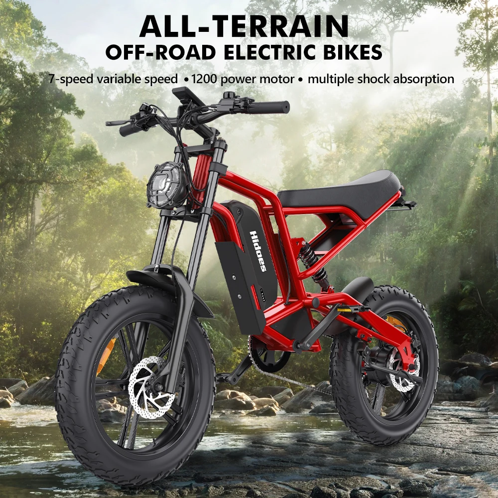 Hidoes B6 Emtb 1200w Motor Electric Mountain Bike 48v 15ah Lithium ...