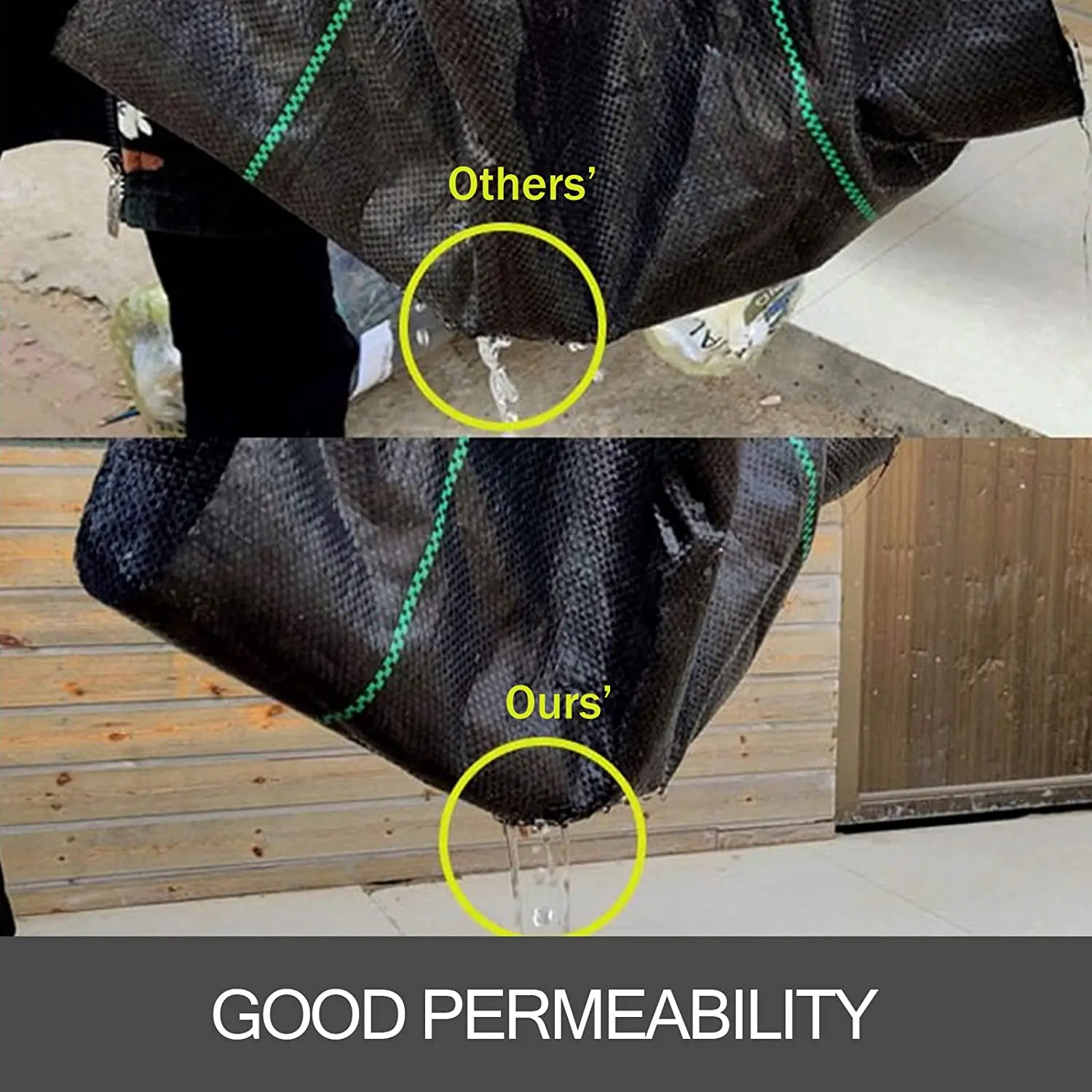 シートのプラスチック編まれたフィルムの農業の根おおいの雑草の生地の障壁の雑草のマットのプラスチック根おおいに根おおいをすること 2