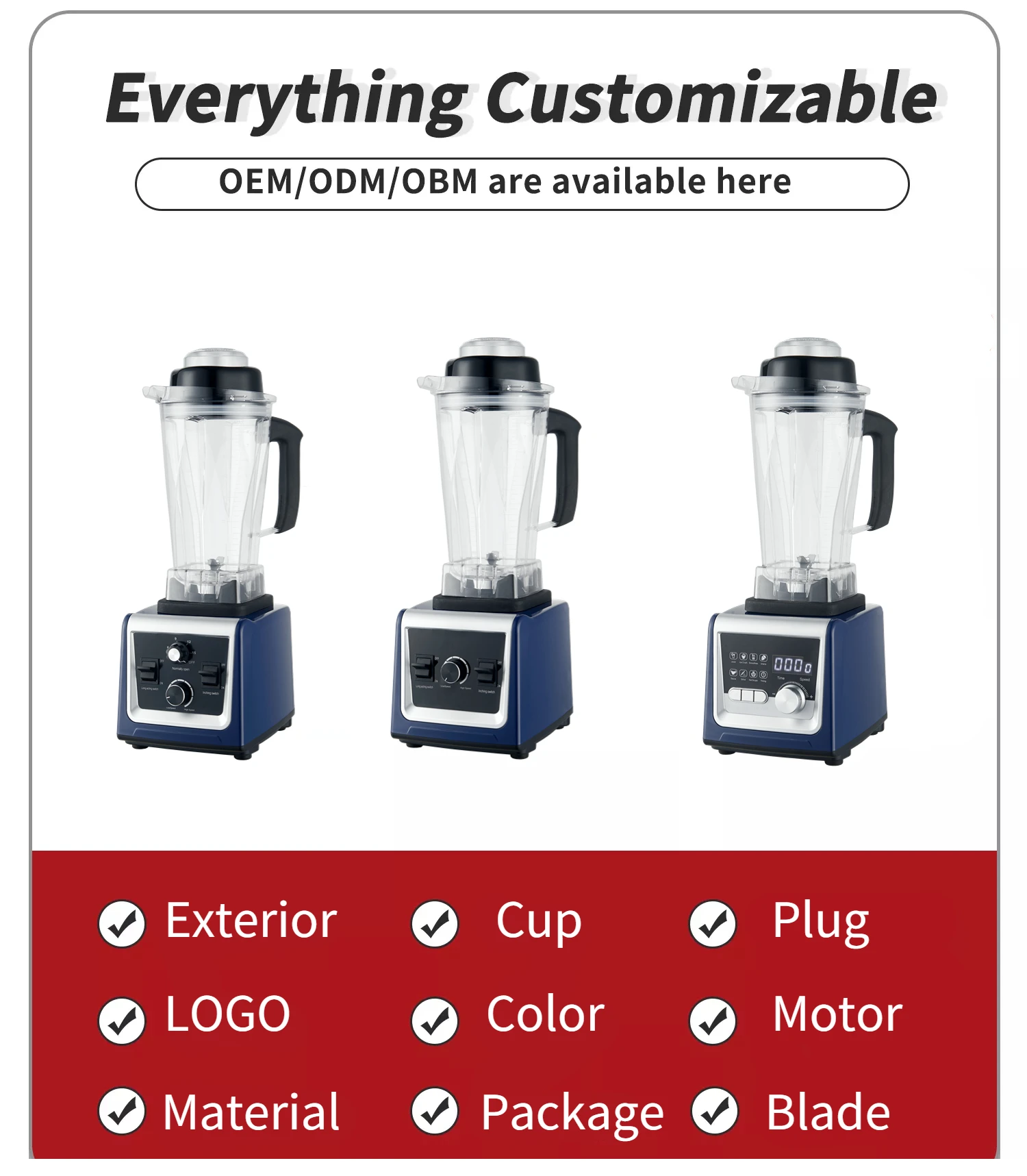 High Performance Buchimix Blender - 2200W for Home & Commercial