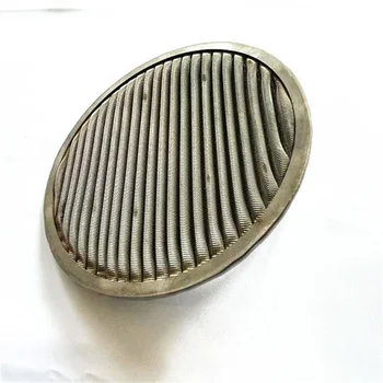 Circular Edged Wrapped Stainless Steel Woven Double Layer Etched Coffee Pot Filter Disc Screen