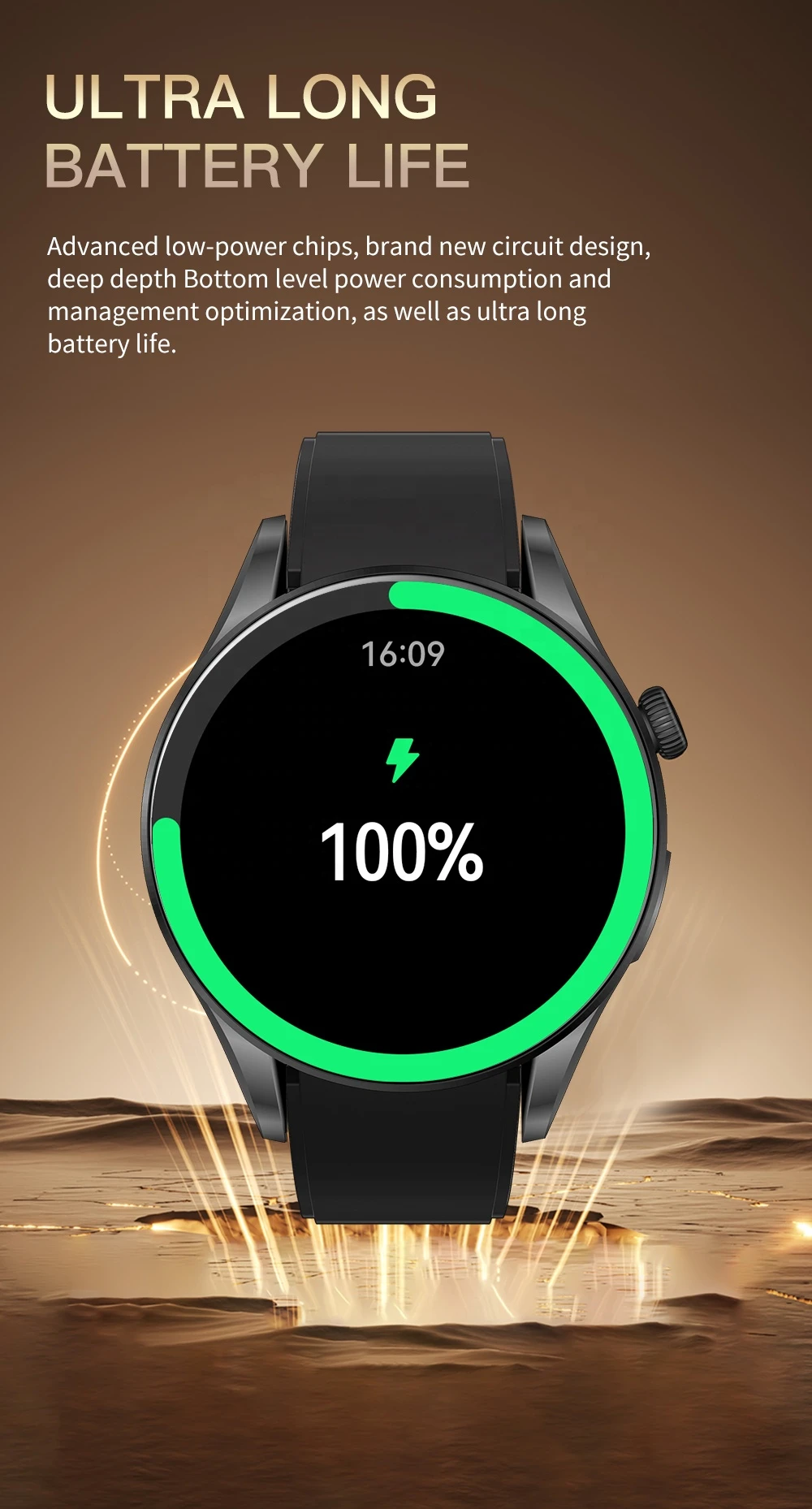 2025 Newest Round Screen BW16 Smart Watch Global Wifi Phone Camera 400 Mah Battery SIM C aperçu 2