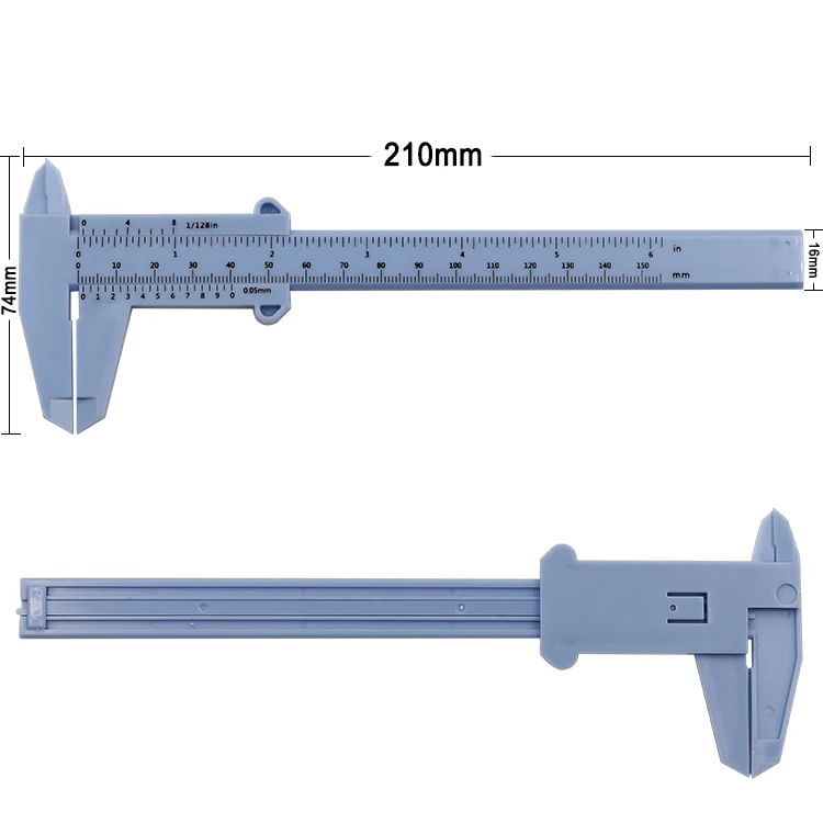 0150mm Plastic Measuring Vernier Caliper Tattoo Caliper Ruler Gauge