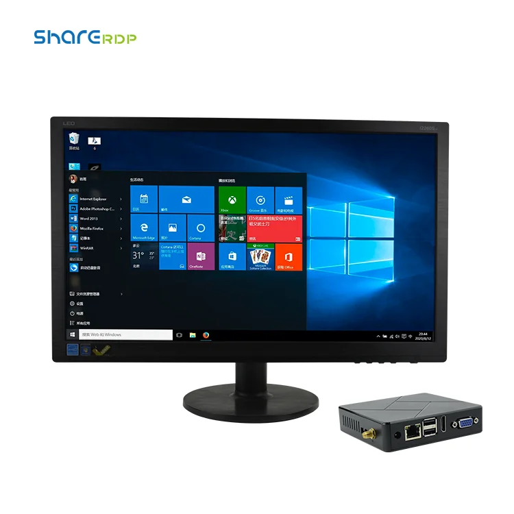 ShareRDP Fl800M ARM A53 RK3328 POE Ubuntu Linux ARM Mini PC Clients Comput Thin Client Zero PC for School Call Center