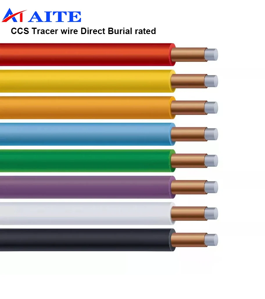 Underground Tracer Wire 10/12/14 Gauge Solid HMWPE/HDPE Insulation ...