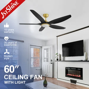 1stshine LED Ceiling Fan air Cooling Plastic Blades Comfortable Wind Hanging Ceiling Fan Light