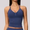 Top azul marino