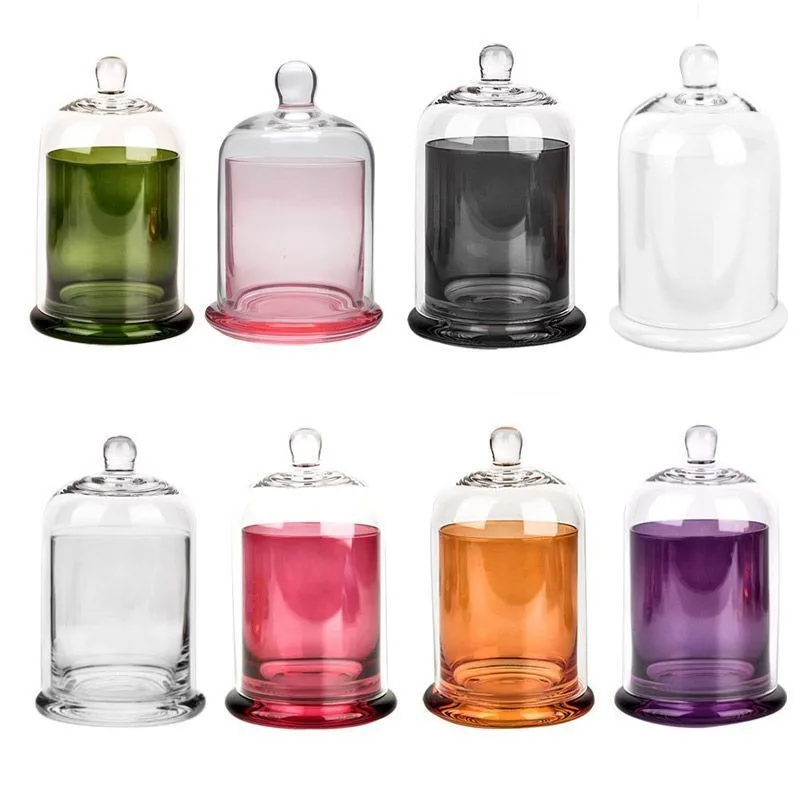 Luxury Small Aromatherapy Borosilicate Glass Tealight Candle Jar With Lid for Home Decoration