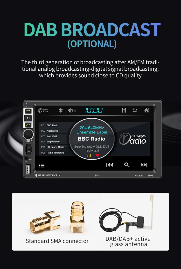 Universal Car Touch Screen Music Radio Multimedia Android System Car