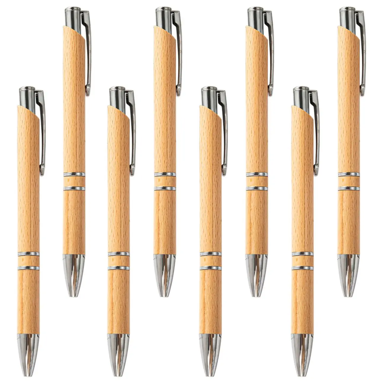 wholesale bamboo eco customized ballpoint pen wood with multi