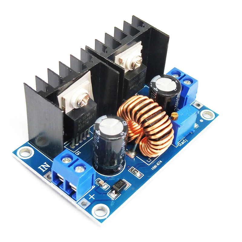 PWM XL4016 8A DC Regulator Voltmeter 4-38V to 1.25-36V Step Down Power Module 