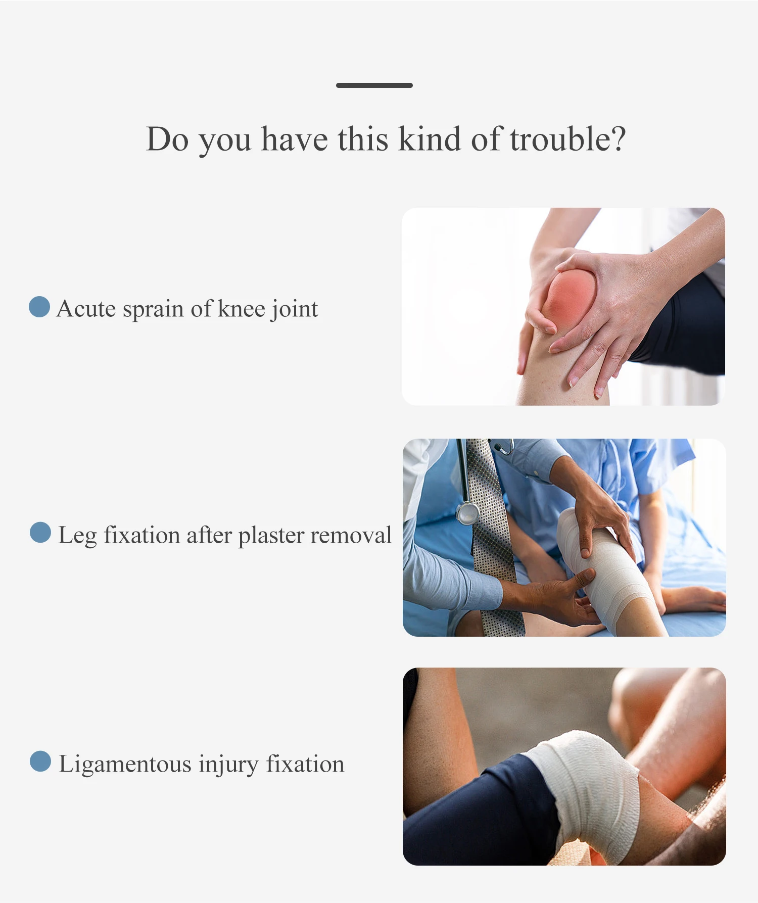 Knee Joint Ligament Loosening Fixation Fixture Collet Adjustable Angle