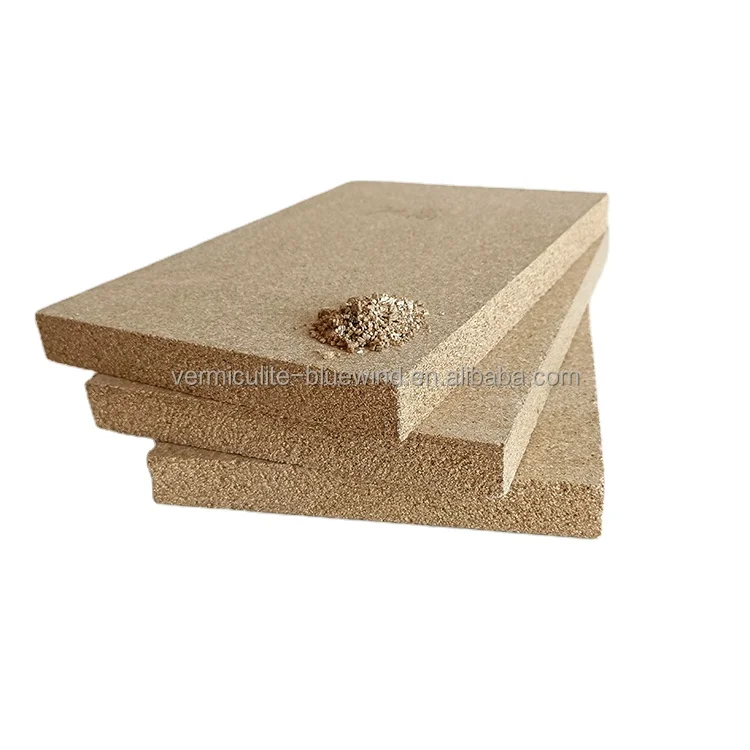 Customized Vermiculite Board Fireplace Use Fireproof Board Cnc
