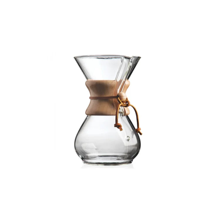 Hot Sale 400ml/ 600ml Glass Pour Over Coffee Maker Pot Camping