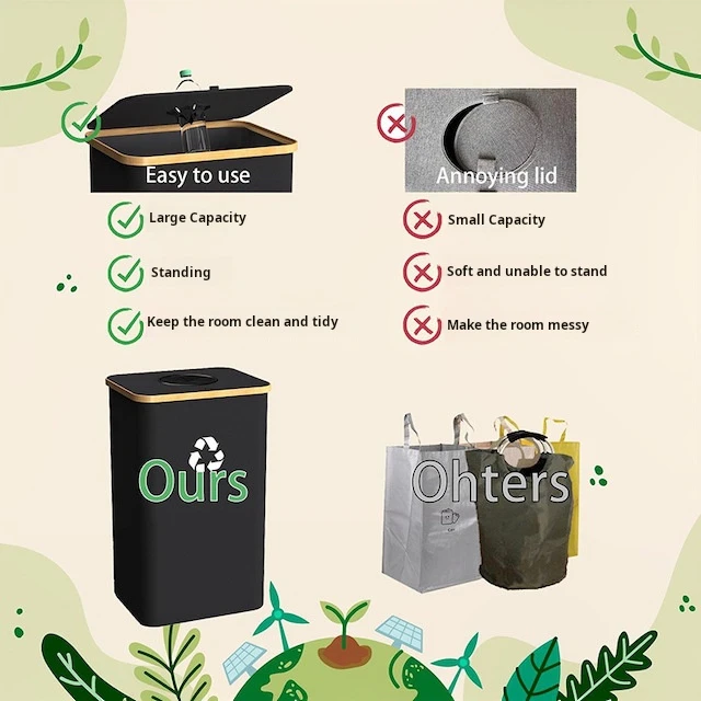 CFGUK Recycling Bin for Kitchen 26 Gallon, 100L Indoor Recycle Bin with 2 Removeable and Reusable Inner Bag, Large Recycling Bin with Lid, Collecting Glass Paper Plastic Metal Empty Bottles CFGUK Recycling Bin for Kitchen 26 Gallon, 100L Indoor Recycle Bin with 2 Removeable and Reusable Inner Bag, Large Recycling Bin with Lid, Collecting Glass Paper Plastic Metal Empty Bottles