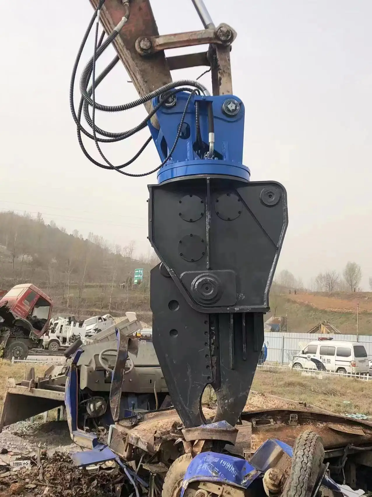 HOMIE Scrap Car Dismantling Plier Dismantle Waste Vehicle with Hold Stable 20ton 30ton Excavators