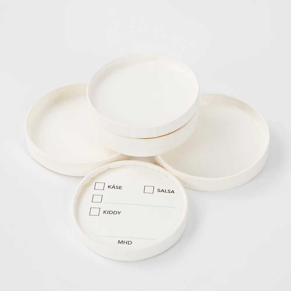 Factory wholesale direct sales eco friendly disposable paper lid free sample paper lid for paper cup or ice cram cups