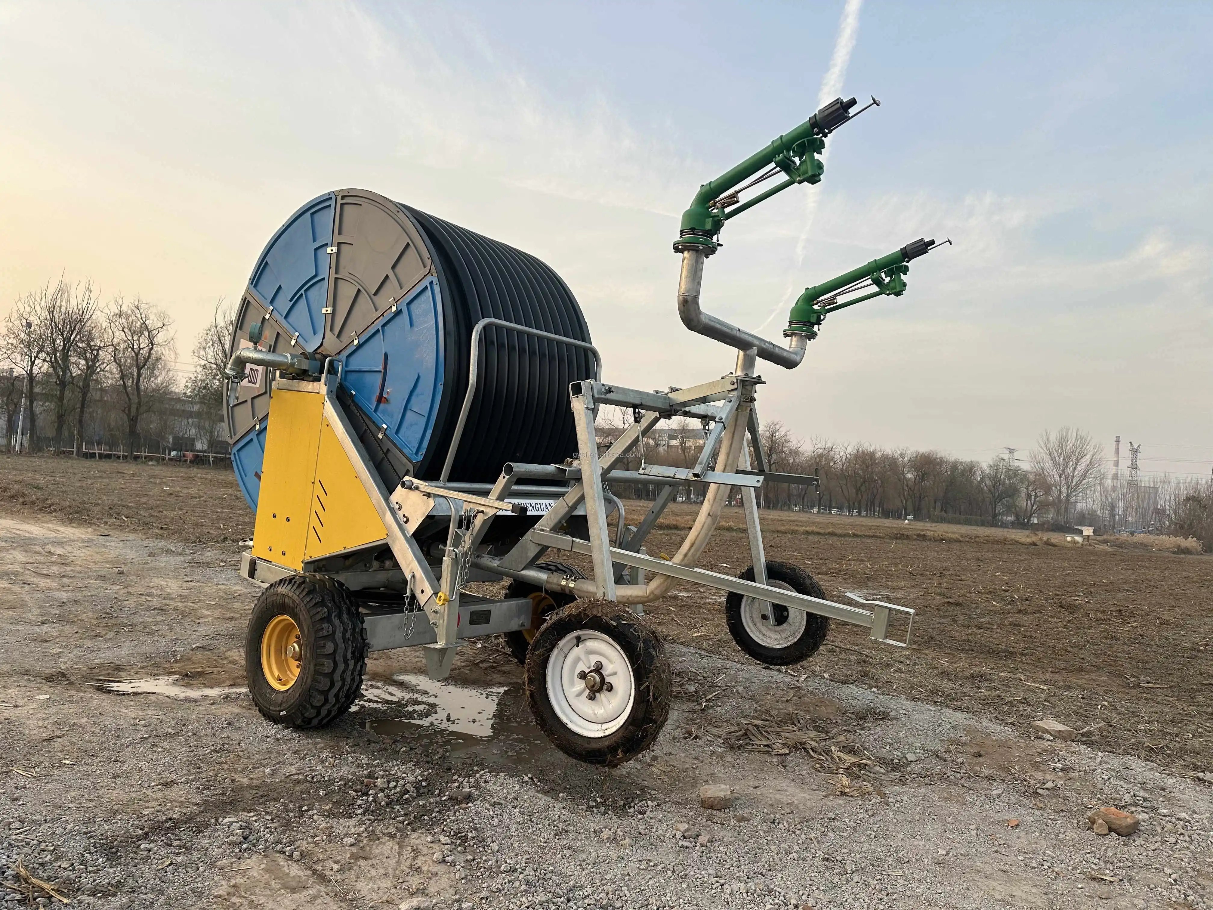 Sprinker Machine Large Lifting Hose Reel Irrigation Machine/sprinker Gun Hose Reel ...