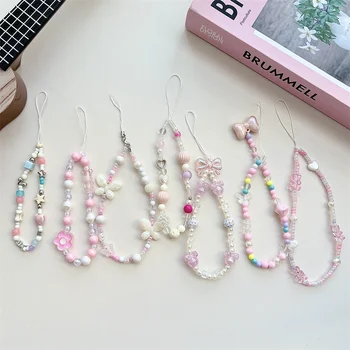 Mobile PhoneChain New CCD Camera Chain Portable Pendant Cute Female Anti-fall Lanyard Beads Rope and Chain