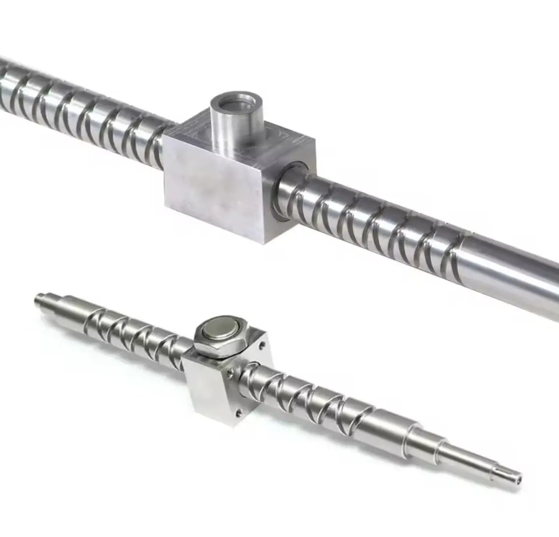 Custom Carbon /Stainless Steel Brass/Bronze Diameter 4mm 5mm 6mm 8mm 10mm Lead Threaded Reciprocating Self Reversing Screw