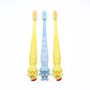 3D Kids Toothbrush Children Lovely Chicken and Bear Lovely Animal Style Premium Tooth Brush OEM Label