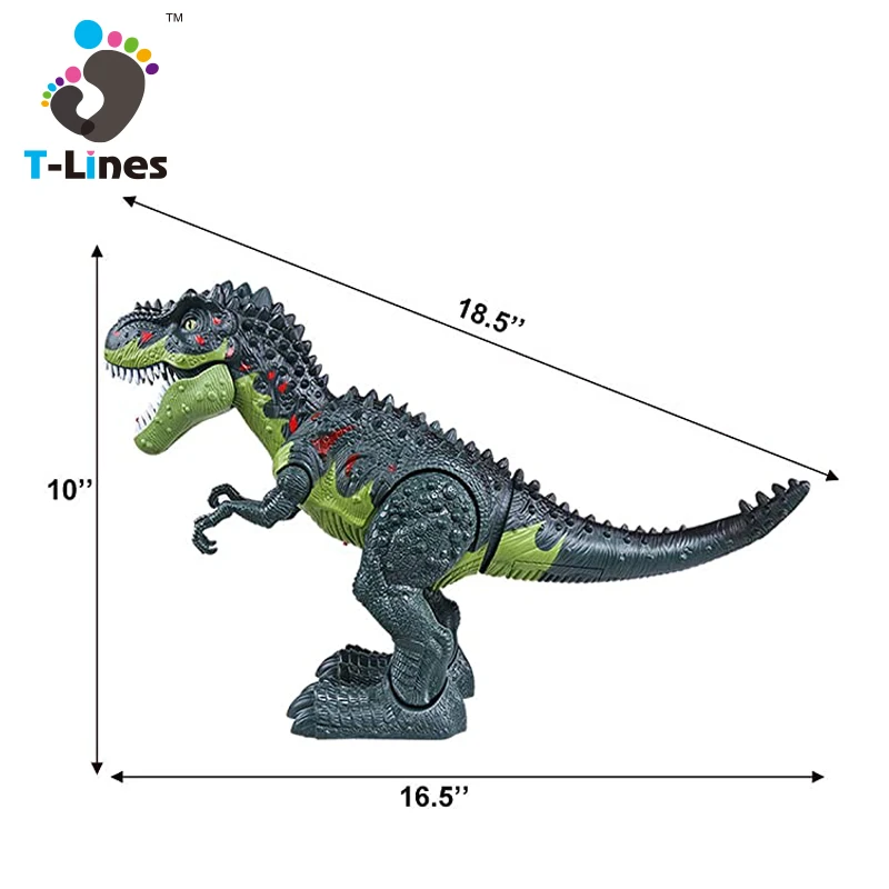 
Электронные ходячие игрушки на батарейках, динозавры, Электрический динозавр, реалистичный умный распылитель, дышащая игрушка для детей 