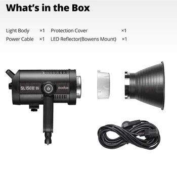 Godox SL150III BI SL200III Bi SL300 BI Bi-Color LED Video Light Continuous Lighting for Live Photography detail image