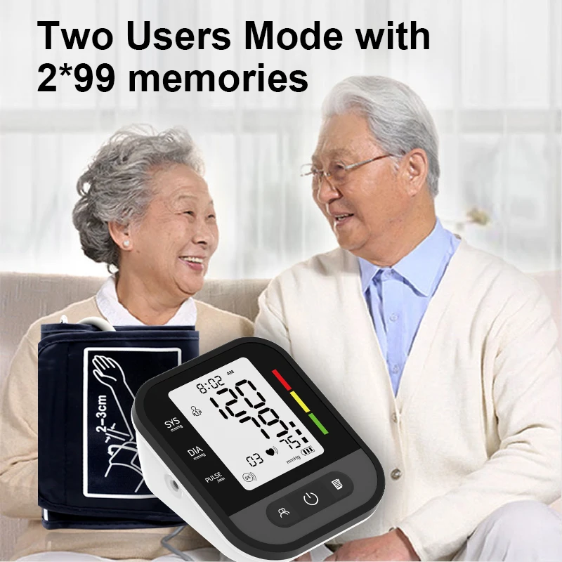 Portable Automatic LCD Display BP Monitor Blood Pressure Equipment Blood Pressure Measuring Instrument Blood Pressure Monitor