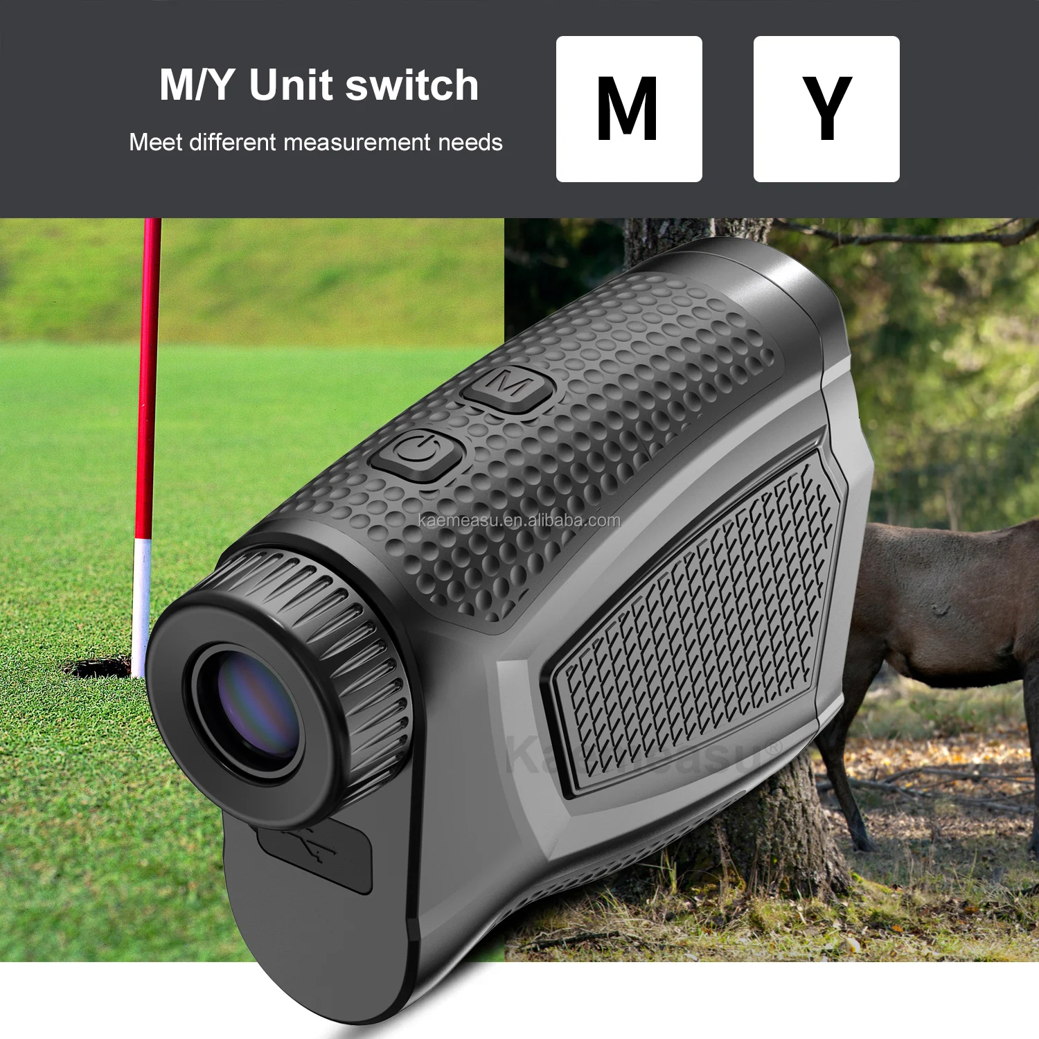 Kaemeasu Multifunction Laser Distance Meter Telescope Golf Laser Rangefinder Hunting Electronic Ruler With Magnet Adsorption