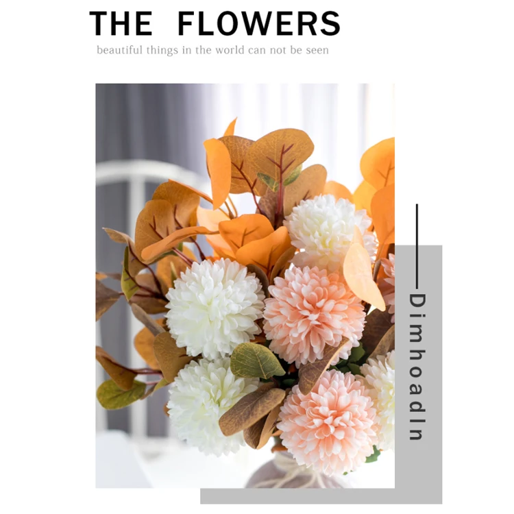 Artificial Flowers With Vase Faux Hydrangea Flower Blue Hydrangea Silk