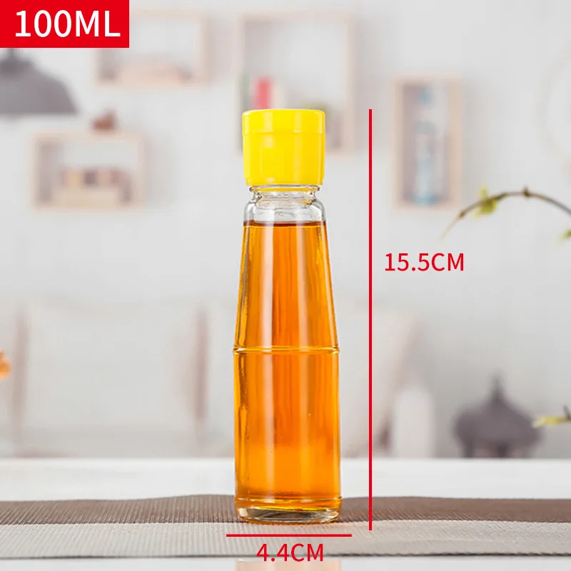 Wholesale Conical Sesame Oil Bottle 100ml Leak Proof Sealing Pull Ring