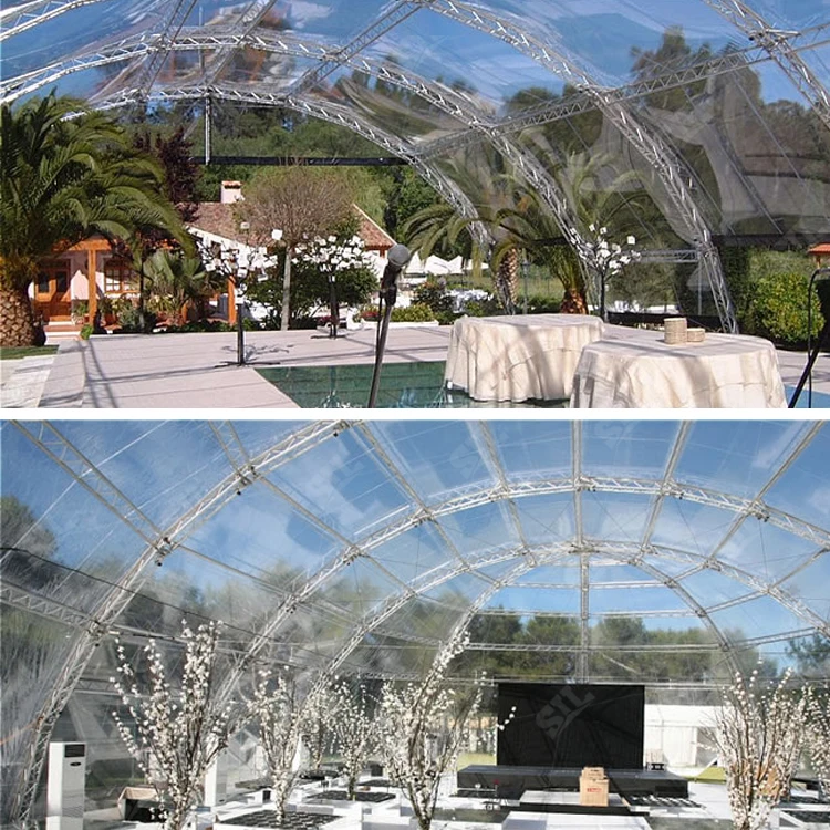 Outdoor Event Simple Large Spire Canopy Alloy Stage Tent Truss Roof Design Manufacturer Aluminum Arch Metal Comercial Truss Tent