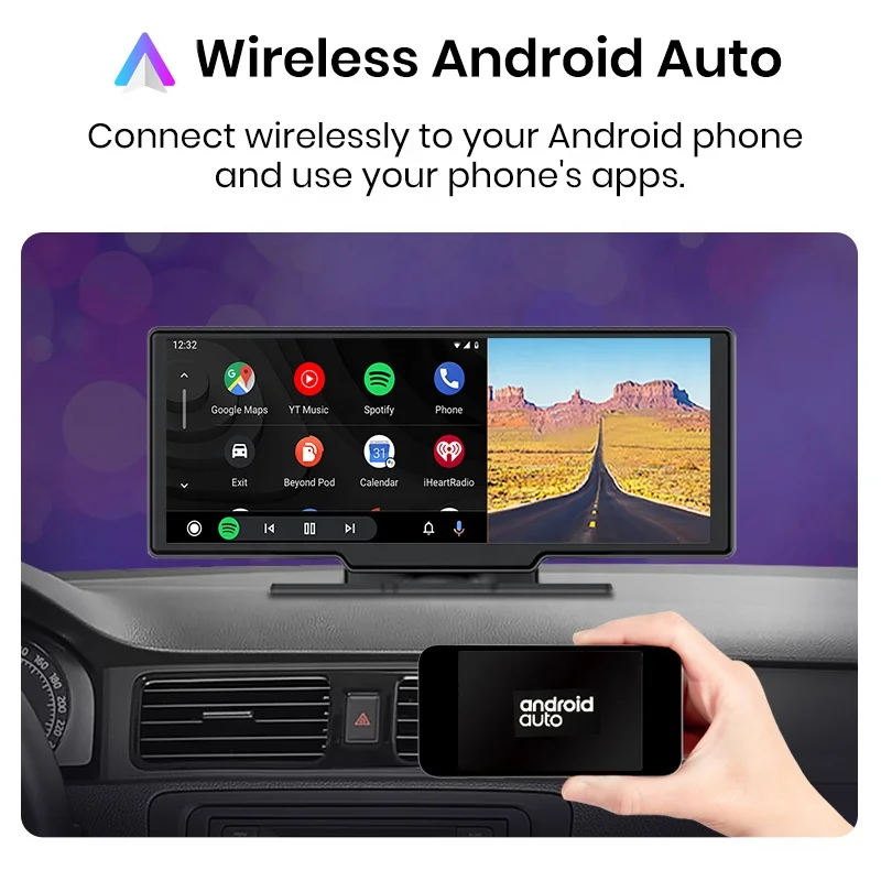 Камера приборной панели Junsun с камерой заднего вида Wi-Fi CarPlay 24-часовая