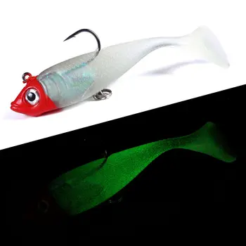 CHEERY 18.5g Plastic Lead-Weighted Soft Lure Fishing Bait 10cm Luminous Double Hook Fishing Gear Wholesale – Soft Lure – view 5