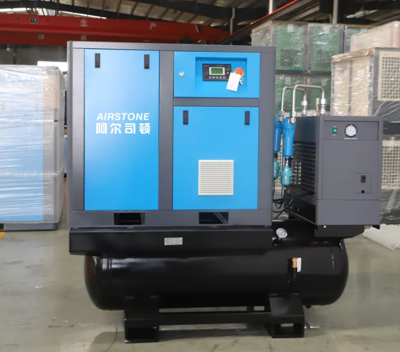 Винтовой компрессор Airstone Industrial Air-compressors 10HP 7.5KW с осушителем для лазерной резки