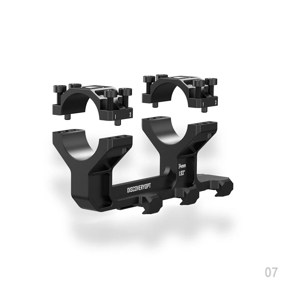 Discoveryopt LIGHTWEINGHT Scope Mount 20mm System 34mm Tube Diameter Slope Scope Mount Ring