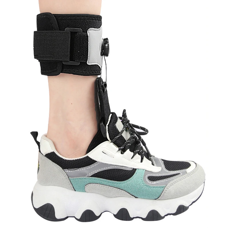Durable Drop Foot Ankle Brace with Foot Drop Correction - Adjustable Strap for Inversion/Eversion Control