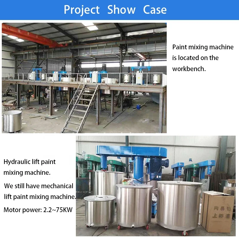 High Speed Disperser Dispersing Dispersion Dissolution Paint Mixing Making Machine for Ink Coating Pigment Printing