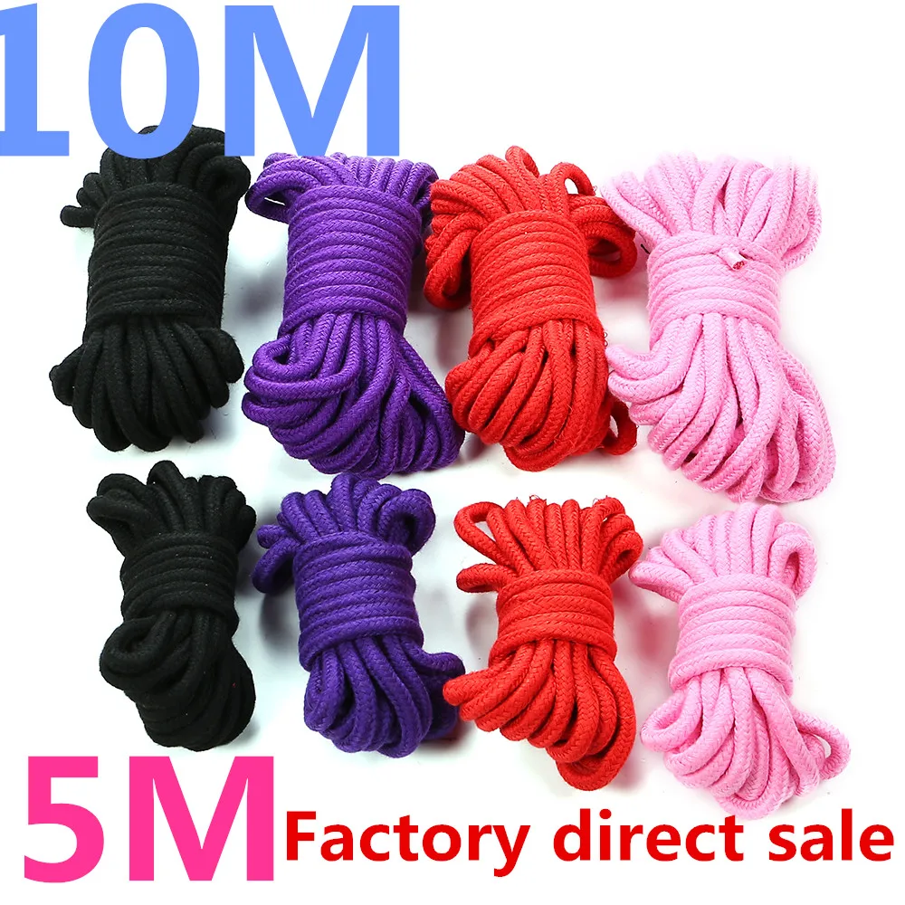 5M BDSM Body Bondage Rope Swing Cotton Rope Restraint